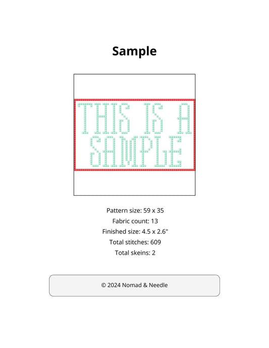 Agitate Cross Stitch Chart: Activist Needlepoint Pattern (Digital Download)