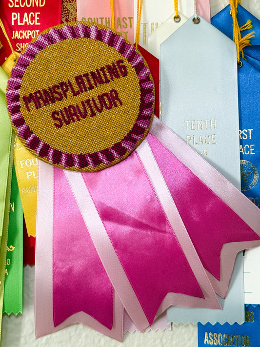 Mansplaining Survivor Needlepoint Canvas