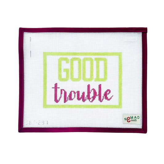 PREORDER Good Trouble Hand Painted Needlepoint Canvas