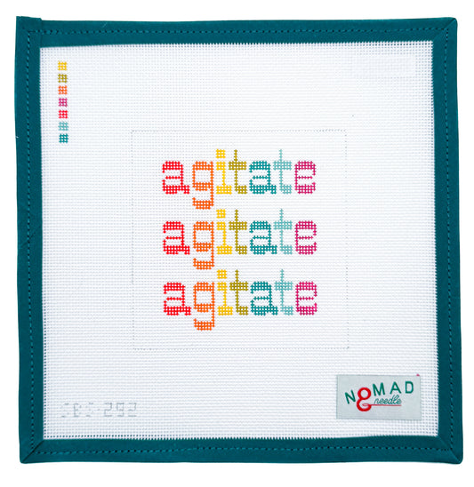 Agitate Agitate Agitate Needlepoint Canvas