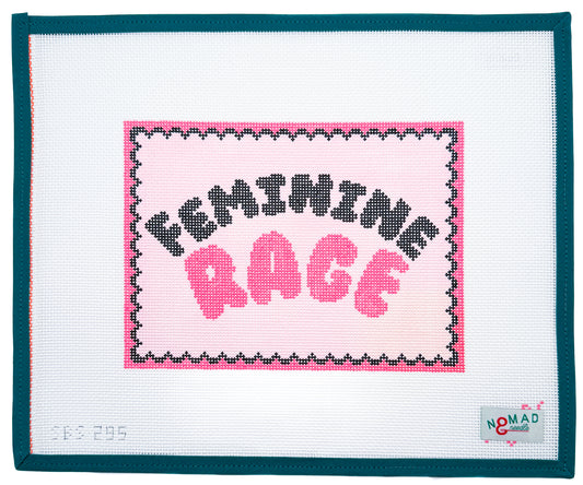 Feminine Rage Needlepoint Canvas