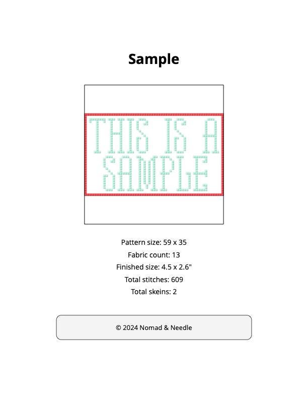 Good Trouble: Needlepoint & Cross Stitch Digital Chart