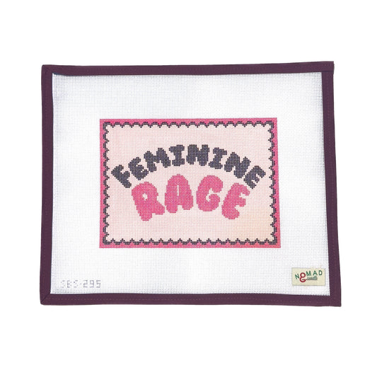 PREORDER Feminine Rage Hand Painted Needlepoint Canvas