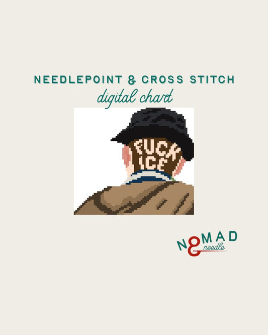 Ernie Says Fuck Ice - Digital Stitch Chart